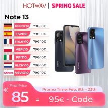 HOTWAV Nota 13 Telefono cellulare 6.6 ''HD + Display 90Hz 4GB 128GB Octa-Core Smartphone 50MP 5160mAh Android 13 Cellulare