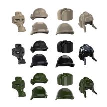 10 WW2 Militärhüte Bausteine Armeehelme MOC Soldaten Helme Zubehör DIY Ziegel