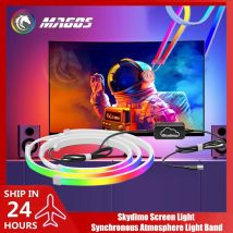 Skydimo Monitor Ambilight Lights PC E-Sport Gamer Ambient RGB Strip, Desktop Computer Display AURA LED 5V USB Software Control