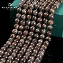 Natürliche Kaffee Spektrolith Stein Perlen Lose Spacer Labradorit 6 8 10mm Für Schmuck Machen Diy Halskette Armband Zubehör