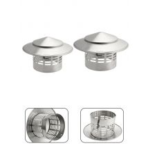 1pc 110/160mm Edelstahl Kamin Kappe Außenwand Frische Luftauslass Dach Rohr Auspuff Haube Ultraleicht regen Kappe