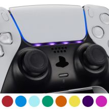 EXtremeRate Nach Touchpad LED Lichtbalken Haut Decals Power Licht Aufkleber mit Werkzeuge Set für PS5 Controller - 40 stücke in 8 farben