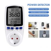 220V Cyfrowy miernik mocy LCD Watomierz Gniazdo Moc Kwh Gniazdo pomiarowe energii Wtyczka UE