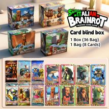 Italian Brainrot Trading Cards Collection Cards tung Sahur Tralalero Tralala Game Card Battle Carte Toys For fans Children Gift