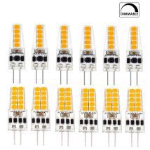 5 Stücke Mini Dimmbare G4 LED Silikon Kristall Glühbirnen AC/DC 12 V-24 V 3 Watt 5 W 2835 SMD Kalt Warm Neutral Weiß Ersetzen Halogenlampe