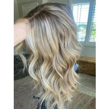 Highlight Wig Human Hair Ash Blonde Highlights Brown 13x4 Lace Front Wig water wave Human Hair Women's wigs Soft Preplucked Wig