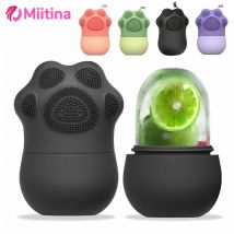 Silikon Eis Gesicht Roller Gesichts Cube Roller Trays Schönheit Hebe Massage Ball Konturierung Behandlung Reduzieren Akne Hautpflege Werkzeug