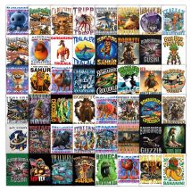50PCS Tung Tung Sahur Italian Brainrot AI Abstrac Stickers Graffiti Decals Gift DIY Laptop Luggage Phone Fridge Anime Sticker