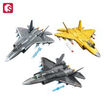 SEMBO Trägerbasierte Kampfjet-Bausteine, MOC, bewaffnete Flugzeugmodelle, Flugzeugkonstruktionssets für Jungen, Spielzeug, Geschenke