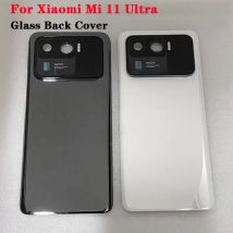 Neue Für XM Mi 11 Ultra Zurück Fall Keramik Batterie Abdeckung Für Mi 11 Ultra Gehäuse Kamera Glas Objektiv Ersatzteile