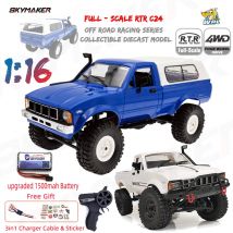 WPL C24-1 Pełnowymiarowy samochód RC 1:16 2.4G 4WD Rock Crawler Elektryczny Buggy Wspinaczka