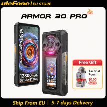 Ulefone Armor 30 Pro 5G Telefono robusto Android 14 Smartphone 6.9 "120Hz 32GB + 512GB 12800mAh Telecamera notturna 64MP NFC 66W