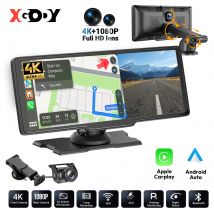 10,26" XGODY Touchscreen 4K tragbares Auto Wireless Apple Carplay Android Auto Radio BT