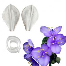 Gillyflower Cutter Set Blütenblätter Silikon Fondant Form Adern Zucker Handwerk Polymer Clay Kunst Gumpaste Form Blumenherstellung Werkzeug