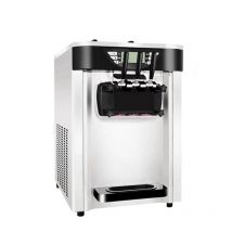 Commercial Three Flavor Soft Ice Cream Machine, Stainless Steel Small Frozen Yogurt Machine