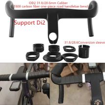 Integrierter T800 Carbon-Lenker OD2 28,6/31,8 mm Rennrad-Drop-Lenker Interne Führung Rennrad-Lenker Di2 Matt