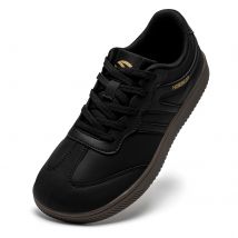 HOBIBEAR Scarpe unisex a punta larga Sneakers in pelle artificiale Scarpe casual alla moda retrò con lacci per donna uomo
