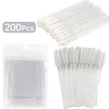 Großhandel 200-teiliges Wimpern-Make-up-Verlängerungs-Entfernungsset Pinsel Micro Lipline Spezielle Wimpernbürste für Frauen Lash Make Up Tool
