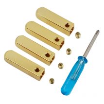 DIY Metall Aglets 4 Teile/satz Sneaker Schnürsenkel Kappen Tipps für Schnürsenkel Ersatz Spiegel Gold Silber Luxus Band Ends Terminals
