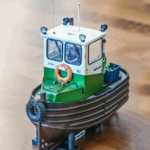 1/22 RC Schlepper Modell Kit Mini Q Version Schlepper Modell Spielzeug Geschenk DIY Hand-montiert Boot Modell Kit 3D gedruckt Yacht