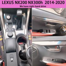 Adatto per adesivi interni NX200, pellicola modificata in fibra di carbonio per cambio marcia di controllo centrale per LEXUS NX300h 2014-2020