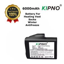 Heated Gloves Battery 7.4V 6000mah Polymer Lithium Battery for Heating Vest, Socks, Winter Antifreeze Heating Battery 755060-2S