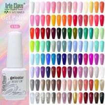 Arte Clavo 8 ml Nagel-Gel-Nagellack, alles für Maniküre, semi-permanente Lacke, Soak-Off-Gel, UV-LED-Basis, Super-Top, mattes Mantel-Gel