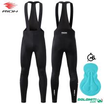 RION Cycling Bib Pants Men Mountain Bike Tights Pro MTB Trousers DOLOMITI Pad Bicycle Clothing Medium Distance 6H Autumn 15-25℃