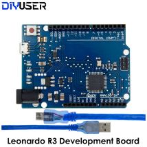 Leonardo R3 Entwicklungsboard / Leonardo R3 Board mit 30 cm USB-Kabel ATMEGA32U4 für Arduino