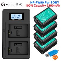 PALO-batería NP-FW50 NP FW50 NPFW50 FW50 para Sony Alpha a6500 a6300 a6000 a5000 a3000 NEX-3 a7R a7 a7R II NEX-3N a7S NEX-5