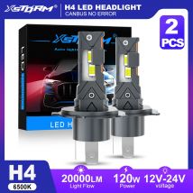 XSTORM H4 LED Headlight 25000LM 70W H7 Led Light Bulbs Canbus NO Error Car Turbo Light Fog Lights Plug Play 6500K 12V 24V