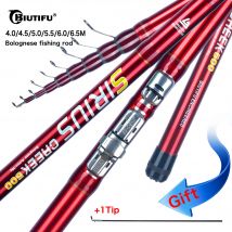 BIUTIFU Canne da pesca telescopiche Bolognese 4.0/4.5/5/6.0/6.5m T800 Carbon Travel Ultralight Spinning Float Outdoor 30g Trota Pole