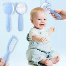 Babykamm-Haarentfernungsbürste für Neugeborene, Jungen und Mädchen, Baby-Shampoo, weiche Bürste, geeignet für Babys im Alter von 0–3 Jahren
