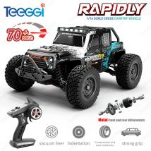 Teeggi 16103 PRO 4WD 70KM/H RC Fuoristrada Auto 1:16 Ad Alta Velocità RC Auto Con Luce LED Drift Monster Truck Giocattolo Per I Regali Del Capretto
