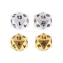 6pcs 20 Sided Dice D20 Polyhedral Dice for Dungeons and Dragons Table Games