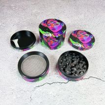 2 zoll Cartoon Gott Mädchen Metall Kräuter Mühle Mörtel 4-Schichten Tabak Vanille Knospe Mühle Gras Zigarre Rauchen zigarette Werkzeug