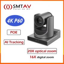 Smtavv AI Tracking telecamera PTZ NDI SDI 4K Zoom ottico 20X 4 kp60 telecamera per videoconferenza UHD HDMI 3g-sdi supporto LAN USB POE