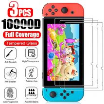 1/2/3 szt. Szkło hartowane do Nintendo Switch OLED 3-częściowa folia zabezpieczająca ekran do Nintendo Switch Lite szkło ochronne