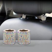 2pc Universal Kristall Strass Auto Sitz Kopfstütze Ring Kragen Dekor Charms Diamant Bling Auto Innen Zubehör für Frauen