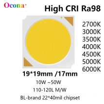 Hohe CRI Ra98 COB LED Chip Array 030 SDCM3 19*19mm-17 10 W 20 W 30 W 50 W Warm Weiß Chips Lampe Scheinwerfer Downlight Zubehör