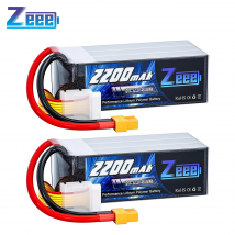 Zeee 6S 2200mAh Lipo Battery 22.2V 120C Softcase with XT60 Plug for RC Car Truck Tank RC Airplane FPV Drone Racing Hobby Battery