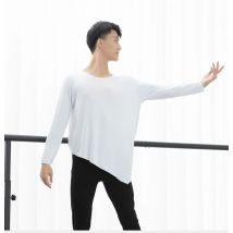 1 teile/los Mann lässig unregelmäßige Tops Latin Dance Tops moderner Tanz lose männliche Dance Tops