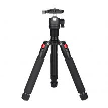 Mini treppiede Lanxire, treppiede da tavolo da 20 "con testa a sfera a 360 ° e piastre a sgancio rapido tipo Arca da 1/4" per DSLR, videocamera
