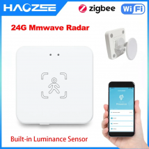 Haozee 24G Zigbee/Wifi Human Presence Detector Smart Human Body PIR Sensor Radar Detector Motion Sensors Support Home Assistant