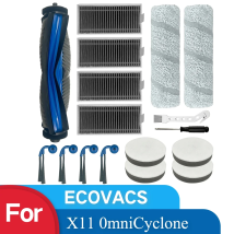HOME TIMES Set di accessori di ricambio per aspirapolvere robot ECOVACS DEEBOT X11 0mniCyclone