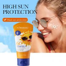 SPF60+ Vitamin-E-Sonnenschutz für das Gesicht, den gesamten Körper verwenden, UV-beständig, reparierender Solar-Blocker, Gesichts-Sonnenschutz