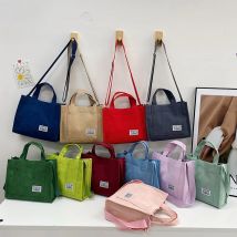 Nuova borsa tote vintage in velluto a coste Borse a tracolla messenger retrò Borsa Borse da donna casual Borsa a tracolla Colore multiplo disponibile