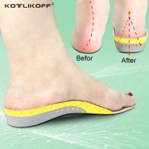 KOTLIKOFF Orthopädische Gel-Einlegesohlen, Orthesen, Plattfußstütze, Fußgewölbepolster, Plantarfasziitis, Fußschmerzlinderung, Pflege, Kisseneinsatz