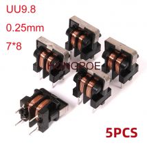 5PCS UU9.8 UF9.8 UU Gleichtaktdrossel Induktivität 7 ~ 10mH Für Filter Induktivität Pitch 7*8mm Kupfer draht