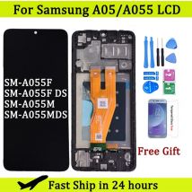 6.7 "Per Samsung A05 LCD A055 Display LCD Touch Screen Digitizer Per Samsung SM-A055F, SM-A055F/DS Schermo LCD
